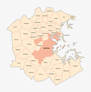 metro-boston area map