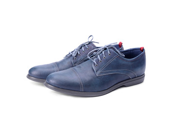 Blue male shoes