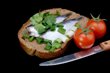 herring and green onion