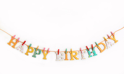Gratulation zum Geburtstag: Happy Birthday Dekoration