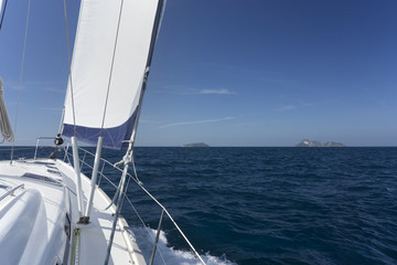 Obraz premium Segelyacht in Fahrt