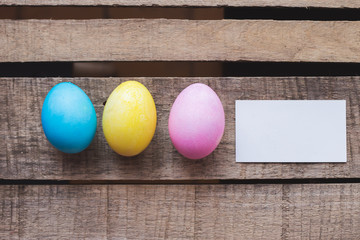 Easter eggs photo composition