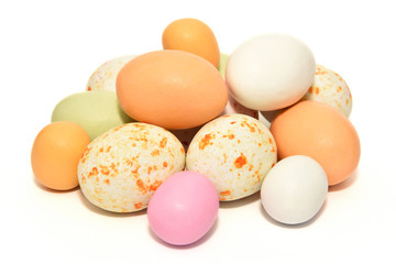 Colourful easter eggs