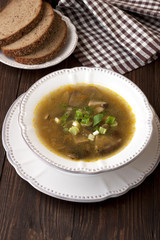 Soup with mushroom