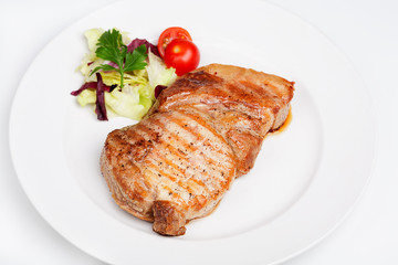 Great beef steak with vegetables