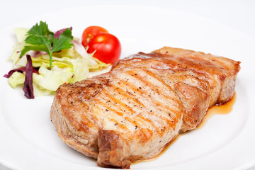 Great beef steak with vegetables