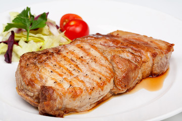 Great beef steak with vegetables