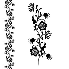 painting flower, seamless pattern floral ornament - 80474249
