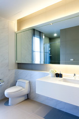 Modern public bathroom