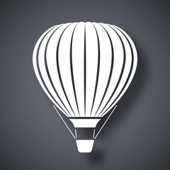 Fototapeta premium Vector hot air balloon icon