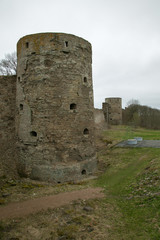 Fototapeta na wymiar Old Ruined Castle Towers