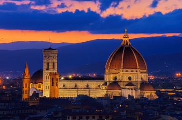 Florenz Dom Nacht - Florence cathedral night 02
