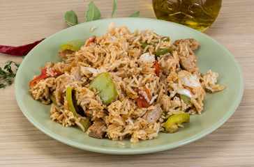 Fried rice with pork