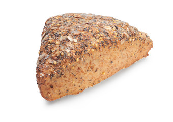 Fresh bread isolated on a white background