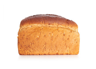 Fresh bread isolated on a white background