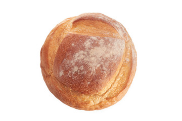 Fresh bread isolated on a white background