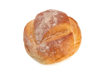 Fresh bread isolated on a white background