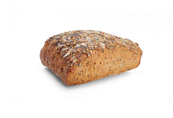 Fresh bread isolated on a white background