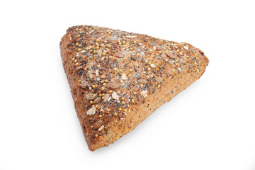 Fresh bread isolated on a white background