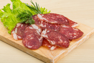 Sliced salami