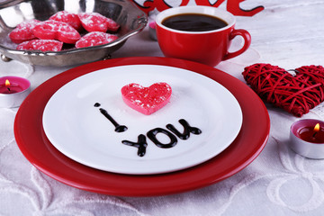 Cookie in form of heart