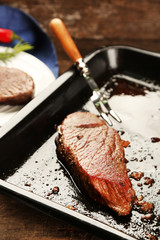 Composition with tasty roasted meat