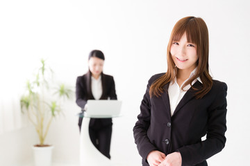 portrait of asian businesswomen working