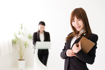 Fototapeta premium portrait of asian businesswomen working