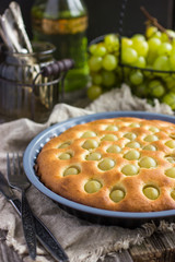 homemade grape pie