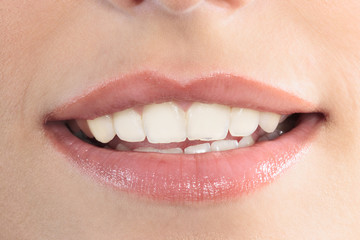 beautiful woman mouth lips