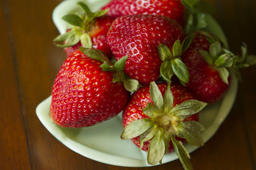 Strawberries On A Plate