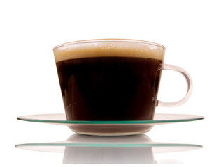 Coffee cup isolated on white