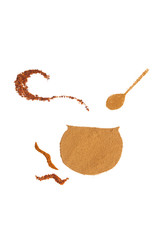 spices funny design on white background