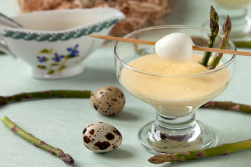 Quail Eggs In Mustard Mayonnaise