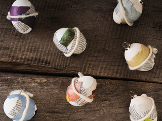 Selbstgebastelte Ostereier