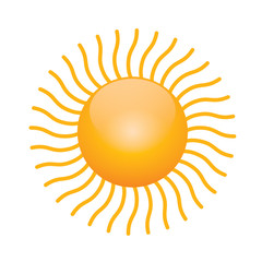 Vector symbol of sun