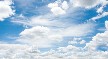 clouds on blue sky