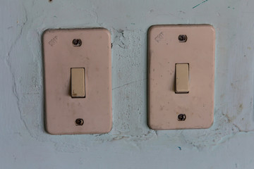 two switch in wall