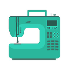 object sewing machine. Flat design