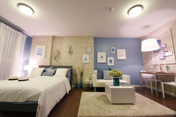 interior of condominium room or bedroom