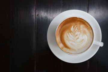 A cup of coffee latte