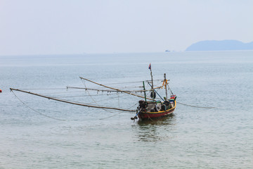 Fishing boat on the sea