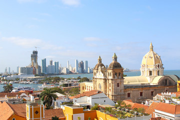 Church of St Peter Claver in Cartagena, Colombia
