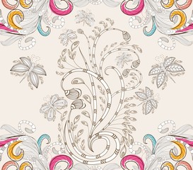 Stylish floral background
