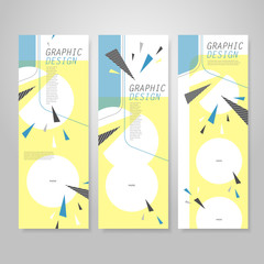 trendy banner template design