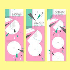 trendy banner template design