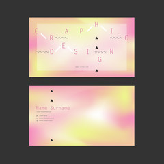 abstract business card design