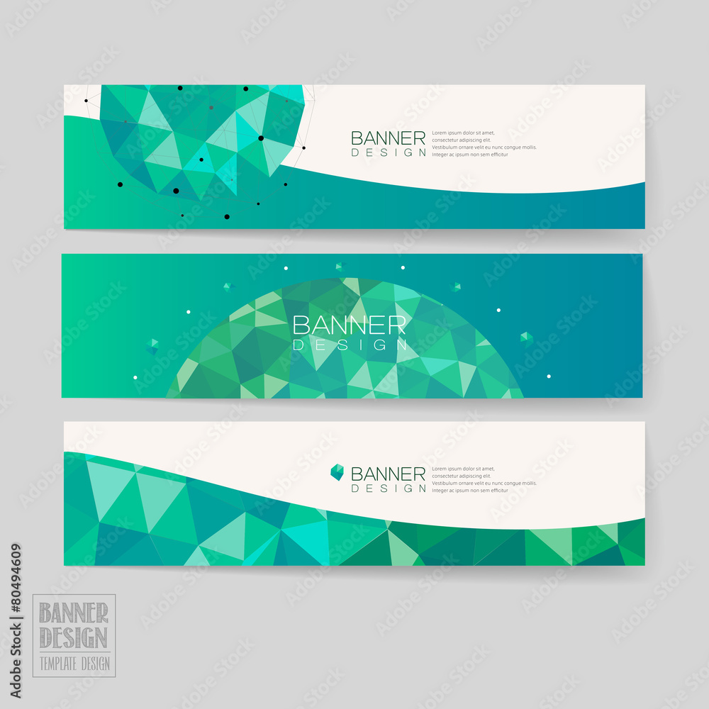 Wall mural simplicity banner template design