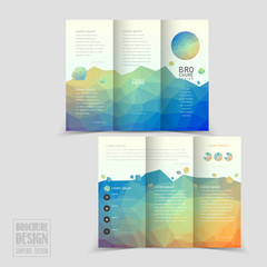 lovely tri-fold brochure template design