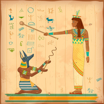 Egyptian art of human